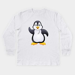 Cute Penguin Kids Long Sleeve T-Shirt